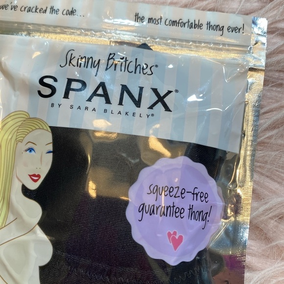 NWT SPANX Skinny Britches Everyday Thong in Black sz L/XL - Picture 3 of 5